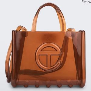 MELISSA & TELFAR Medium Jelly Shopper Brown NWT